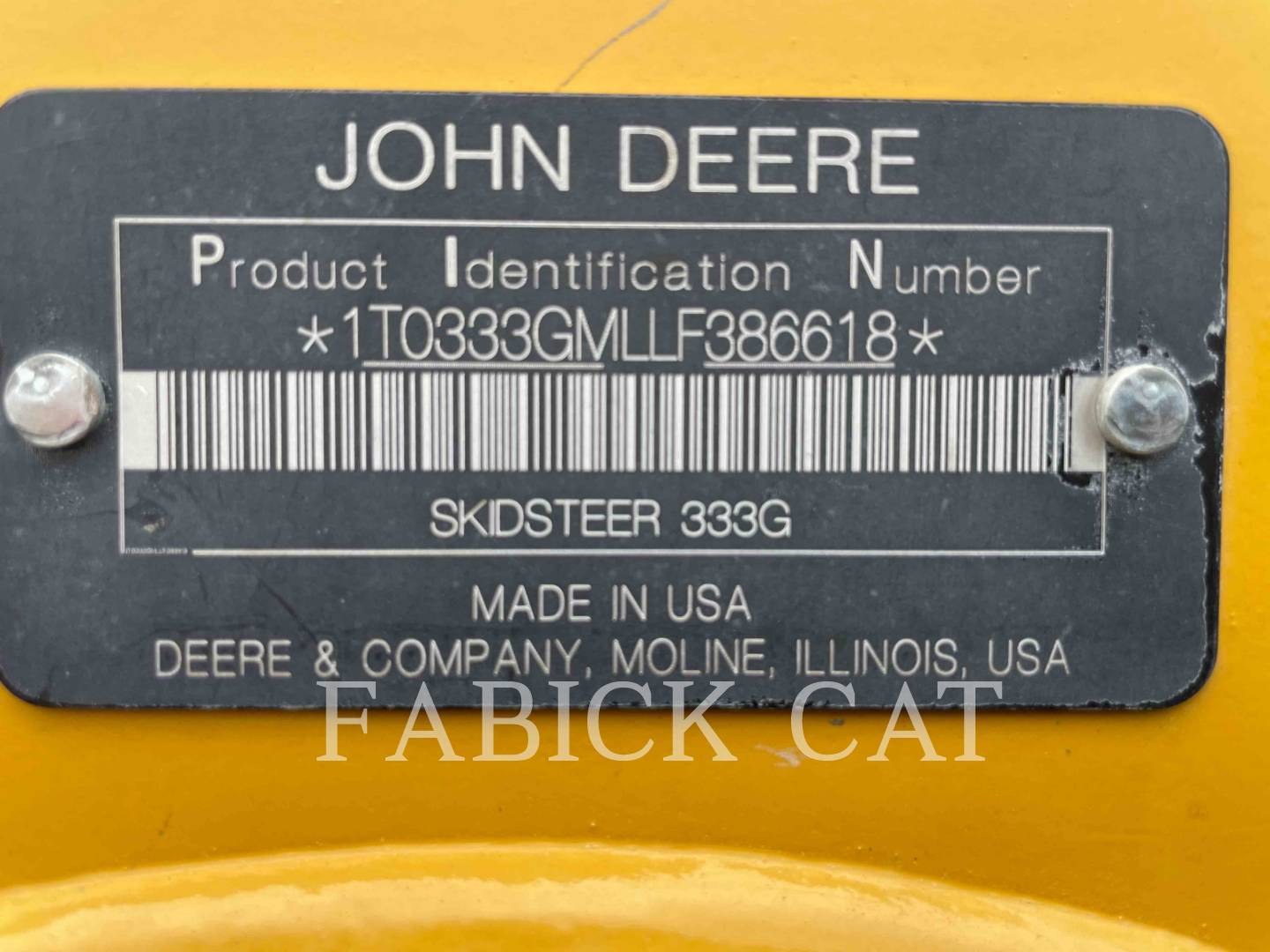 2020 John Deere 333G Misc