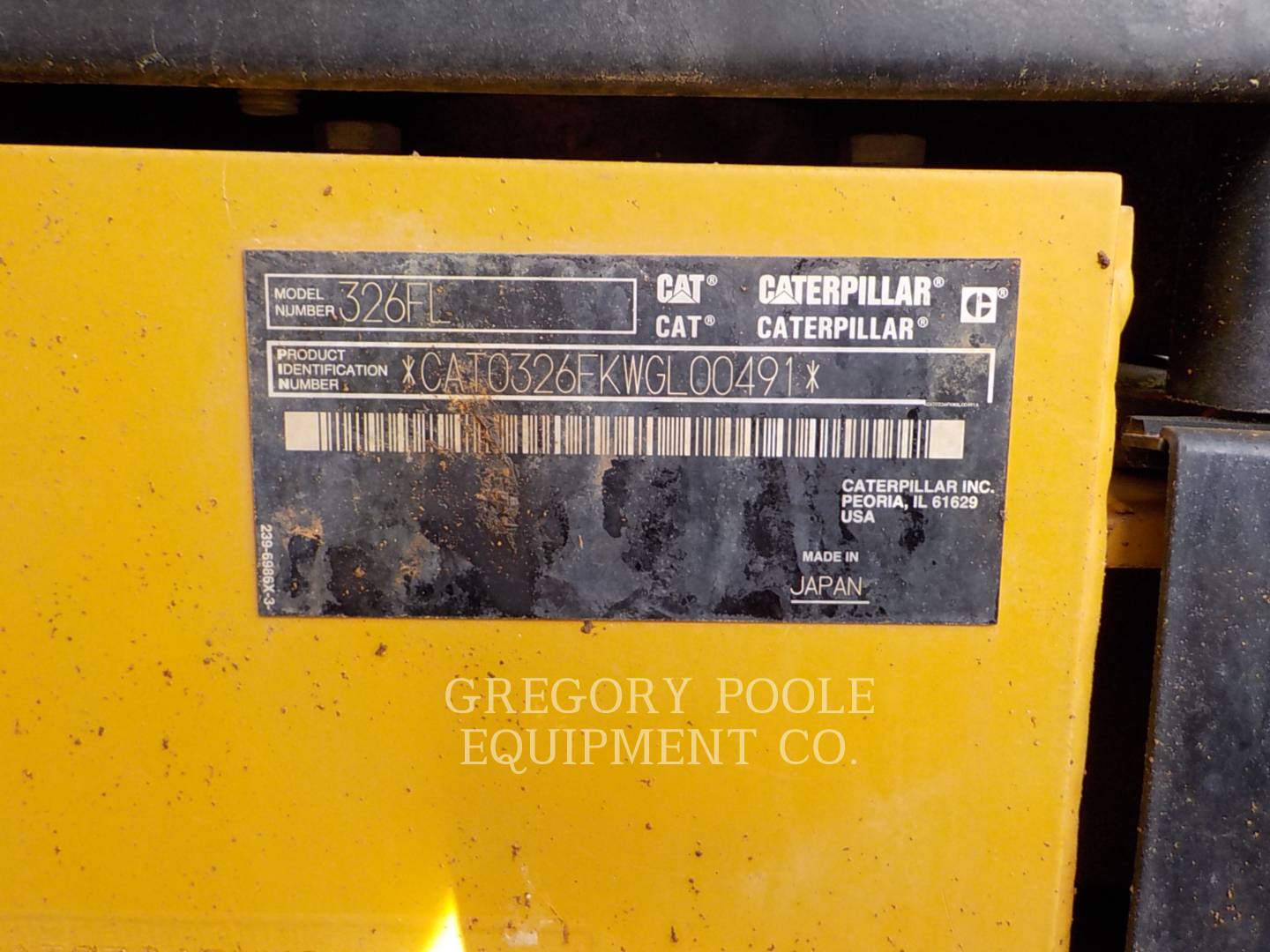 2015 Caterpillar 326F L Excavator