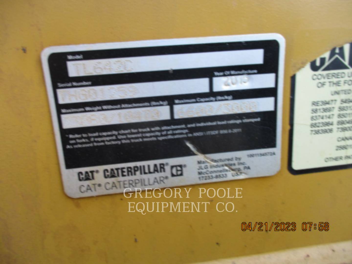 2015 Caterpillar TL642C TeleHandler