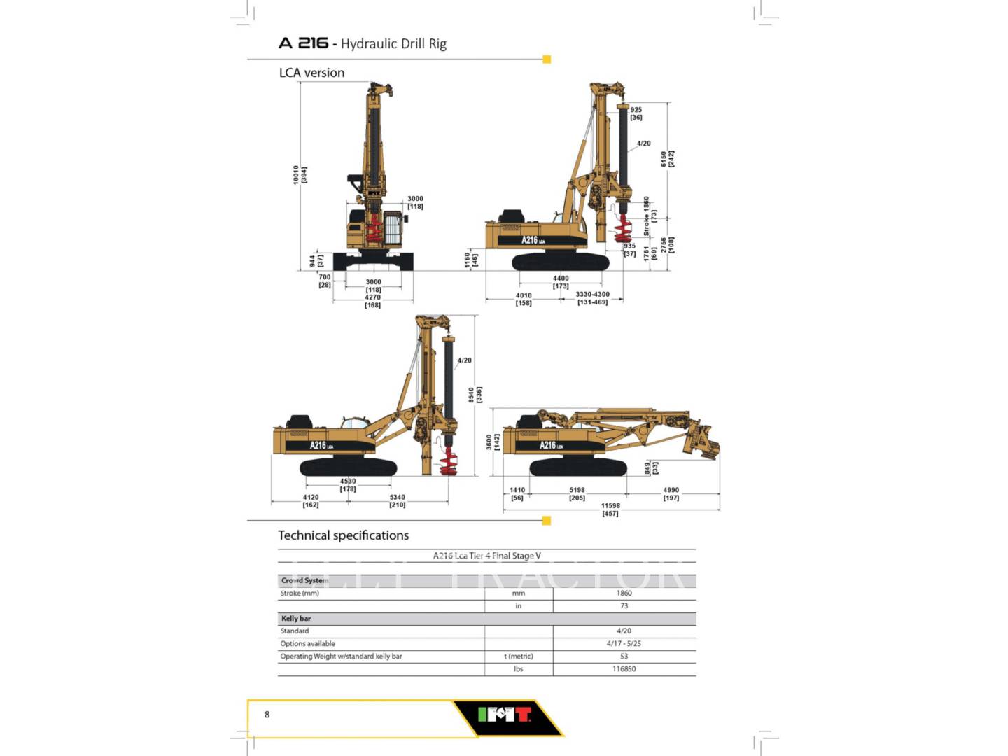 2019 IMT A216LCA Drill