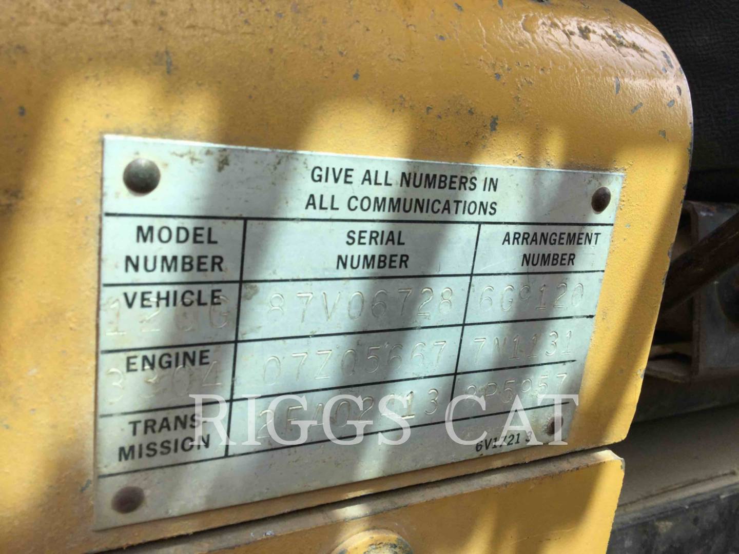 1983 Caterpillar 120G Grader - Road