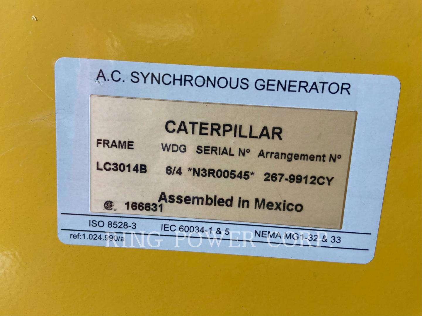 2010 Caterpillar D80-6 Generator