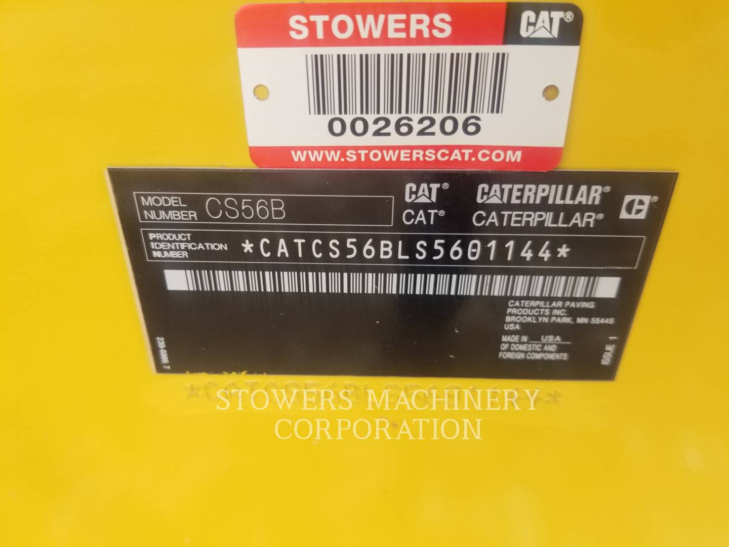 2019 Caterpillar CS56 Compactor