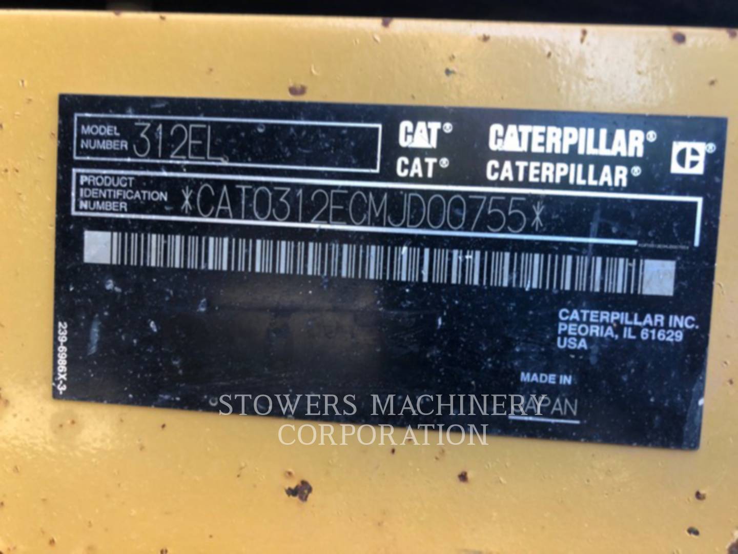 2013 Caterpillar 312EL Excavator