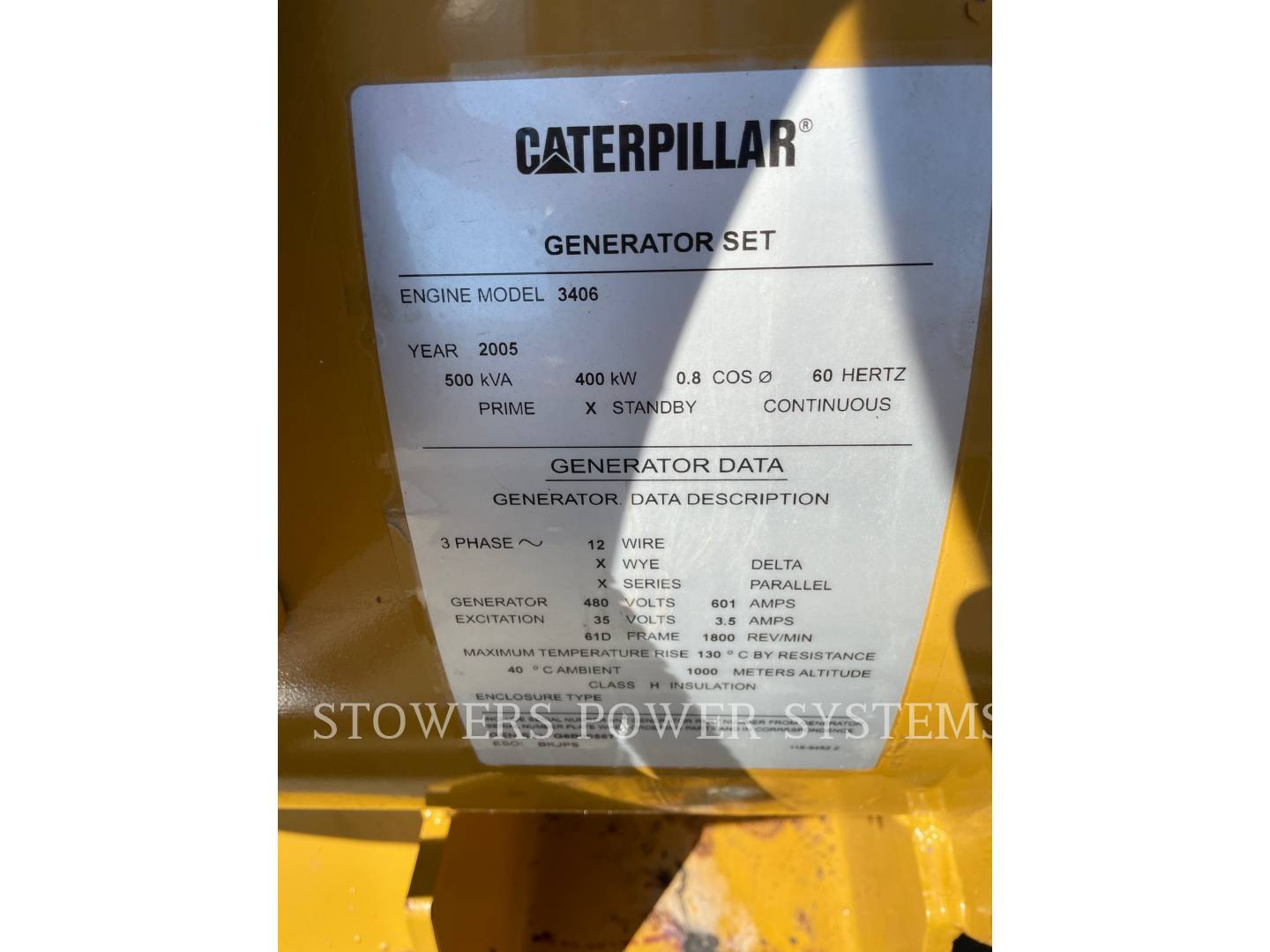 2005 Caterpillar 3406C Power Plant