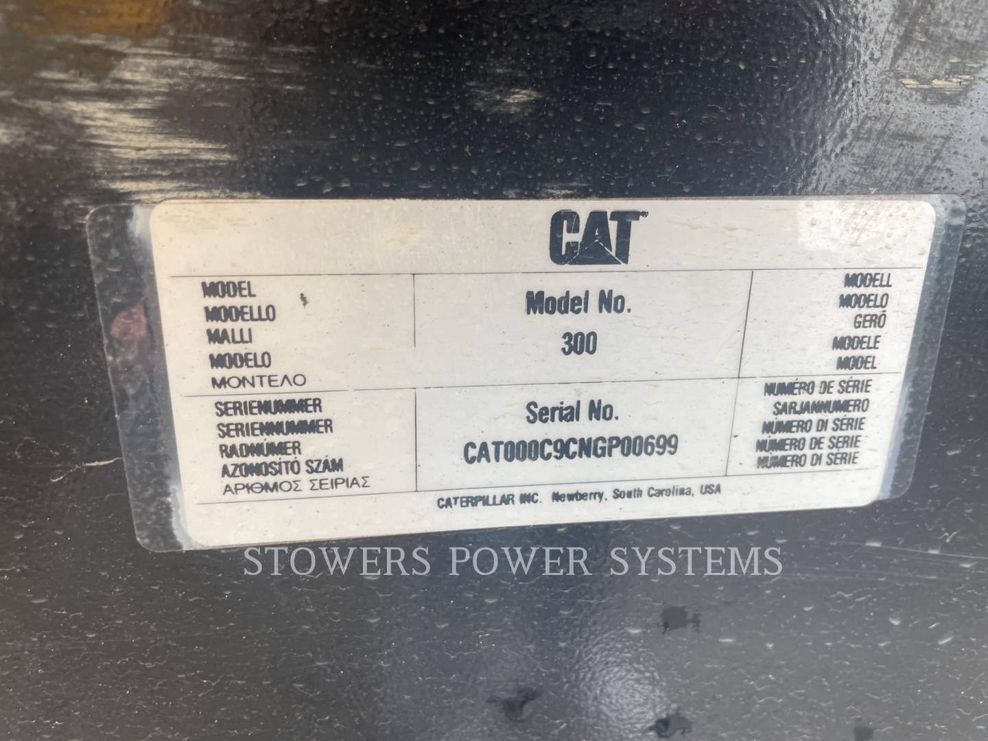 2016 Caterpillar C9 300KW Power Plant