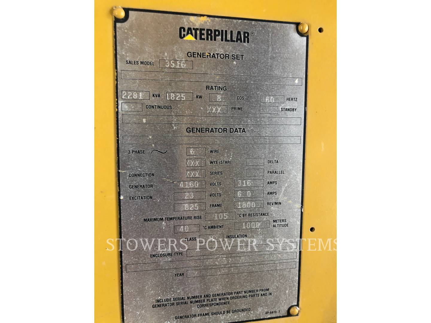 1999 Caterpillar 3516 DITA Power Plant