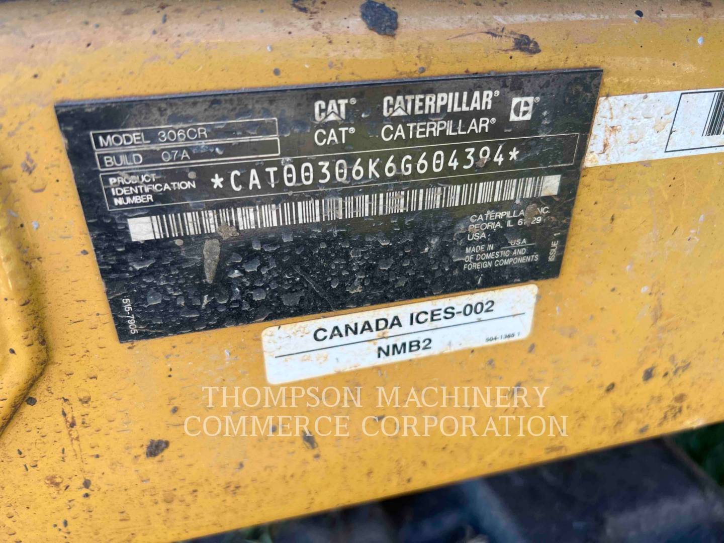 2021 Caterpillar 30607CR Excavator