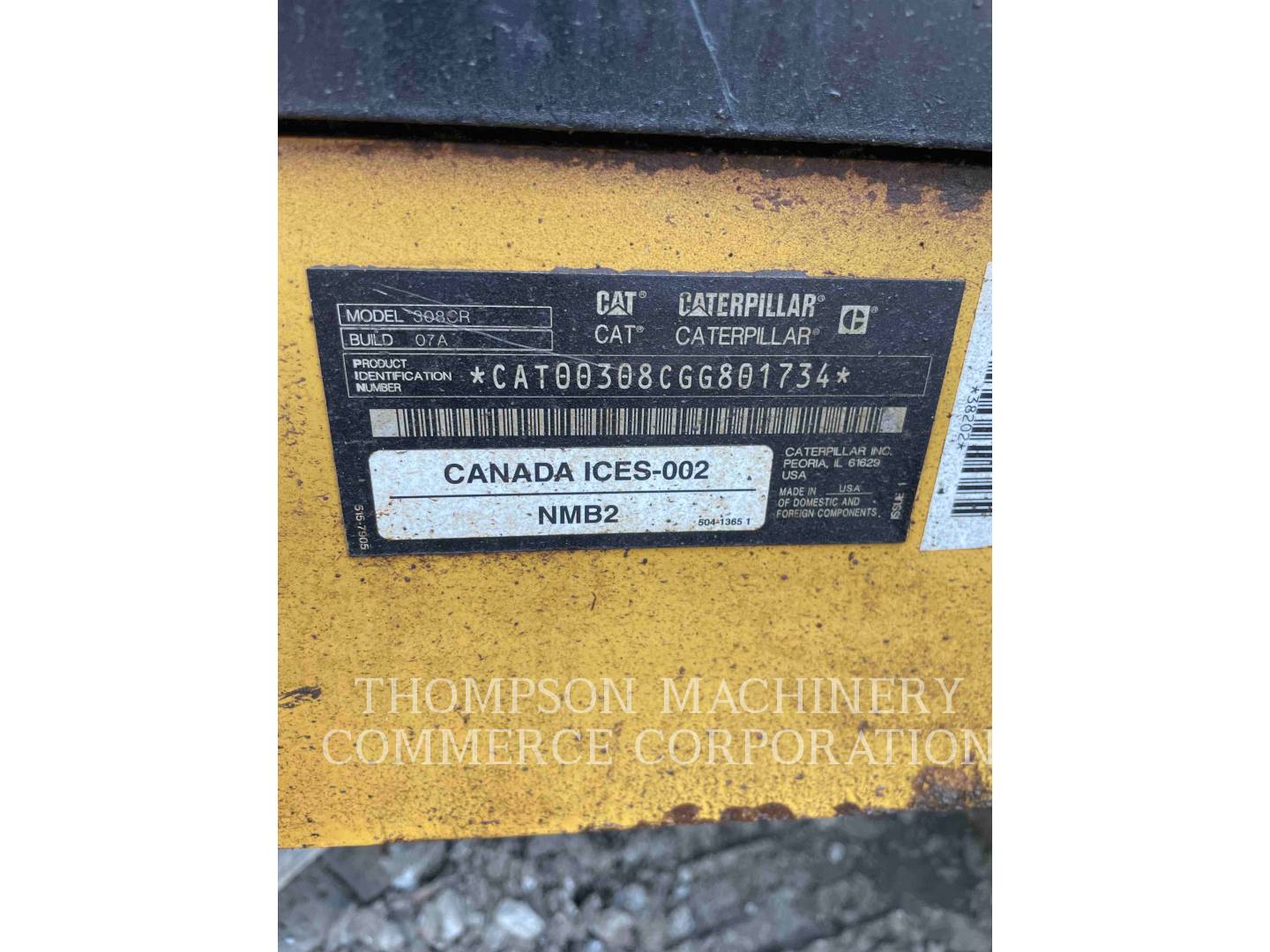 2020 Caterpillar 30807CR Excavator