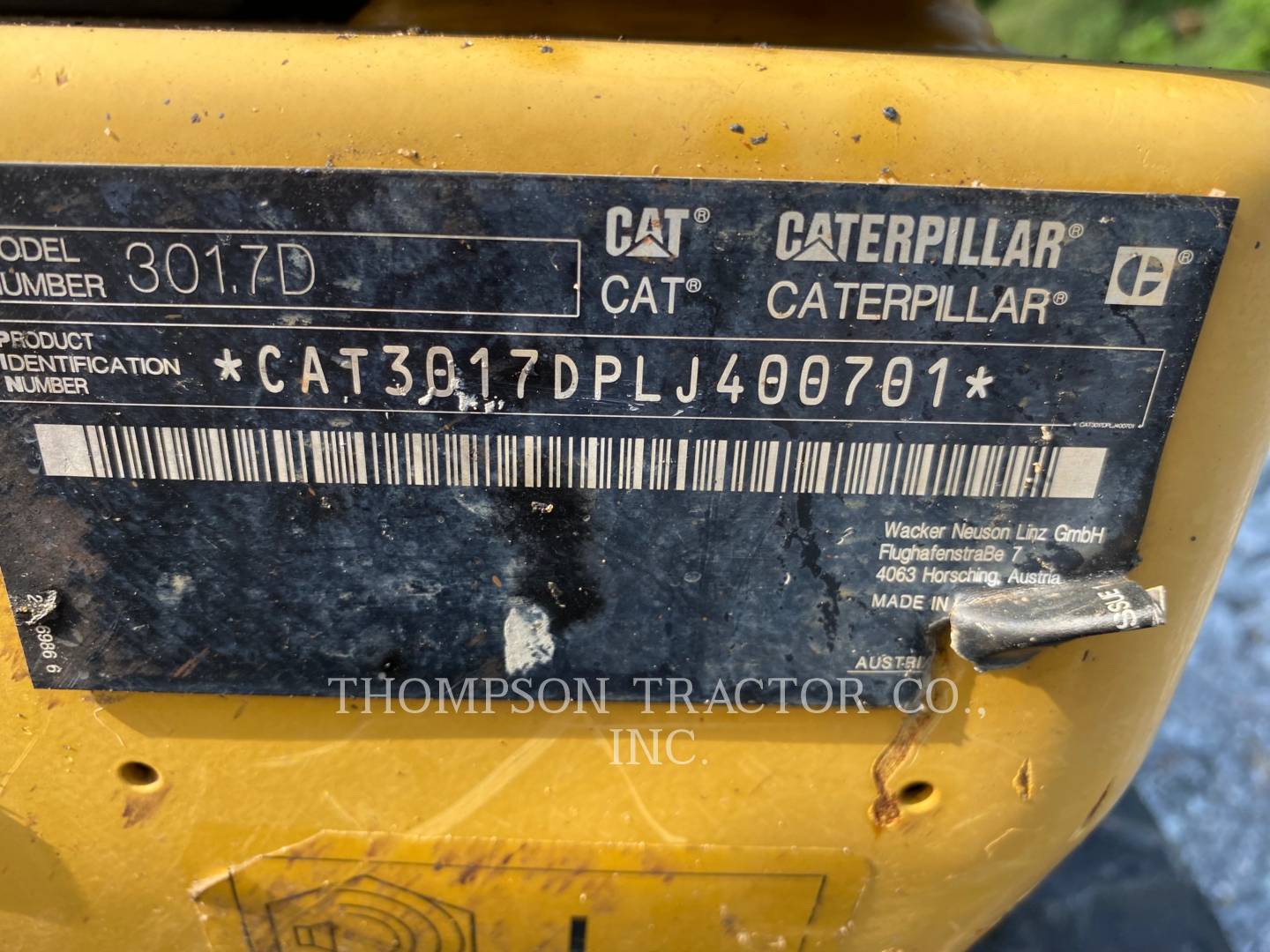 2019 Caterpillar 301.7D Excavator