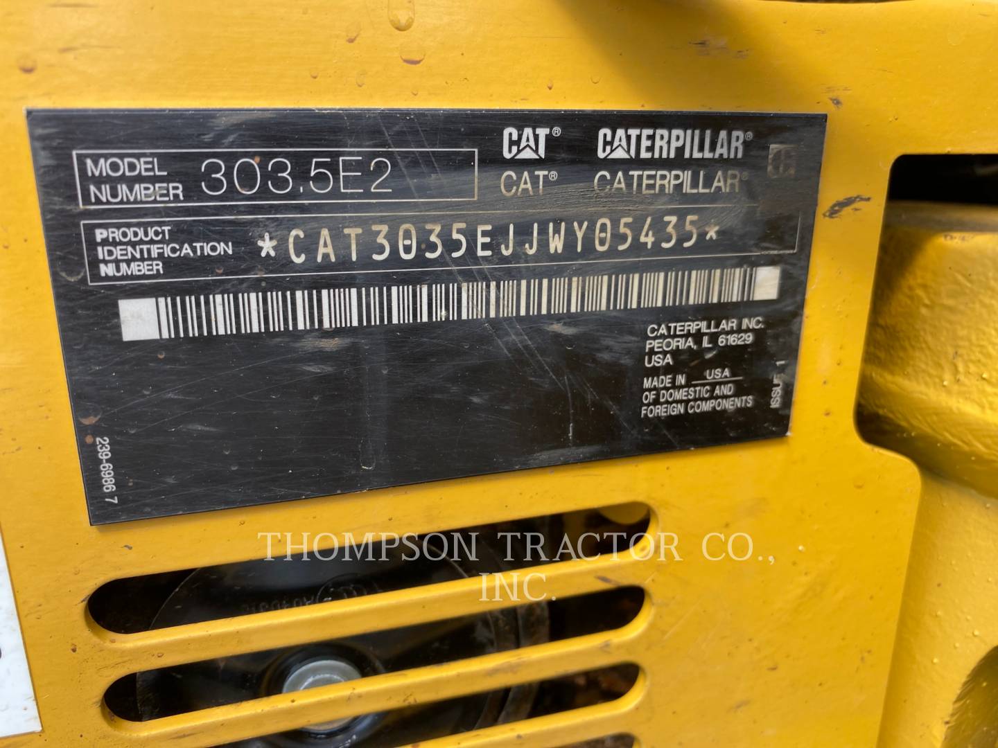 2019 Caterpillar 303.5E2 Excavator