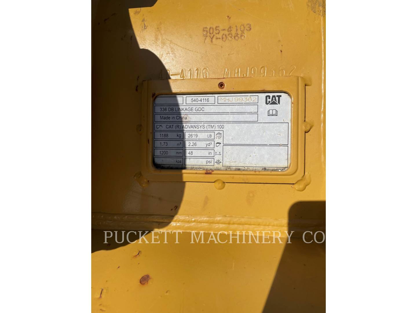 Caterpillar CAT BUCKET-HD, 48" 2.26 YD3 (DB)- 336 Bucket