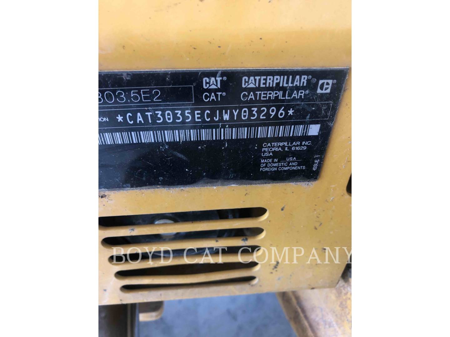 2018 Caterpillar 303.5E2CR Excavator