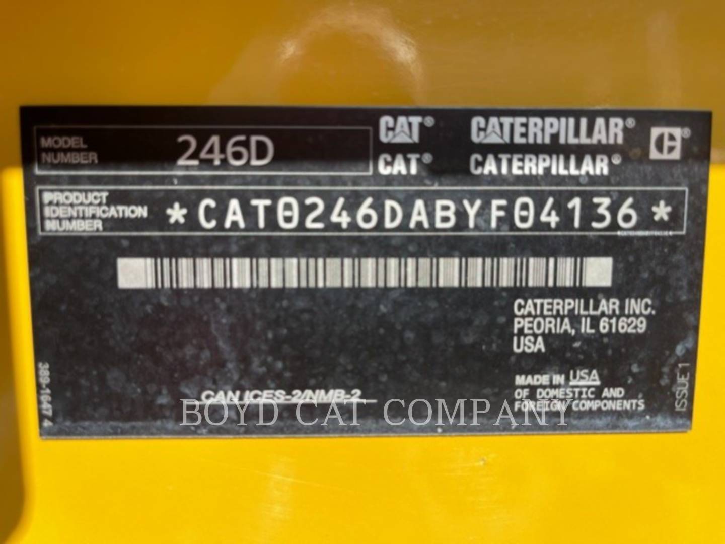 2018 Caterpillar 246D XPS Skid Steer Loader