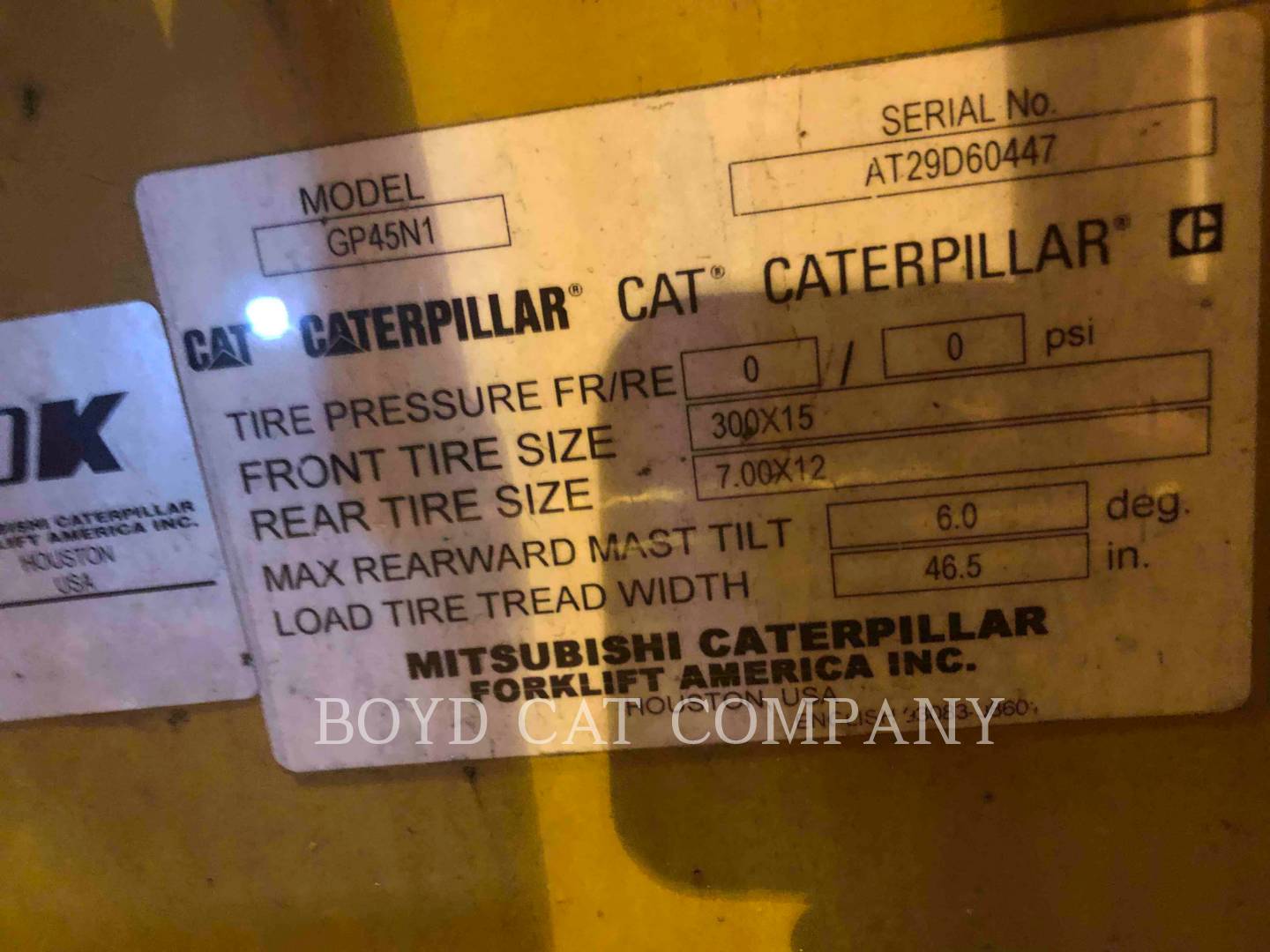 Caterpillar GP45N1 Forklift