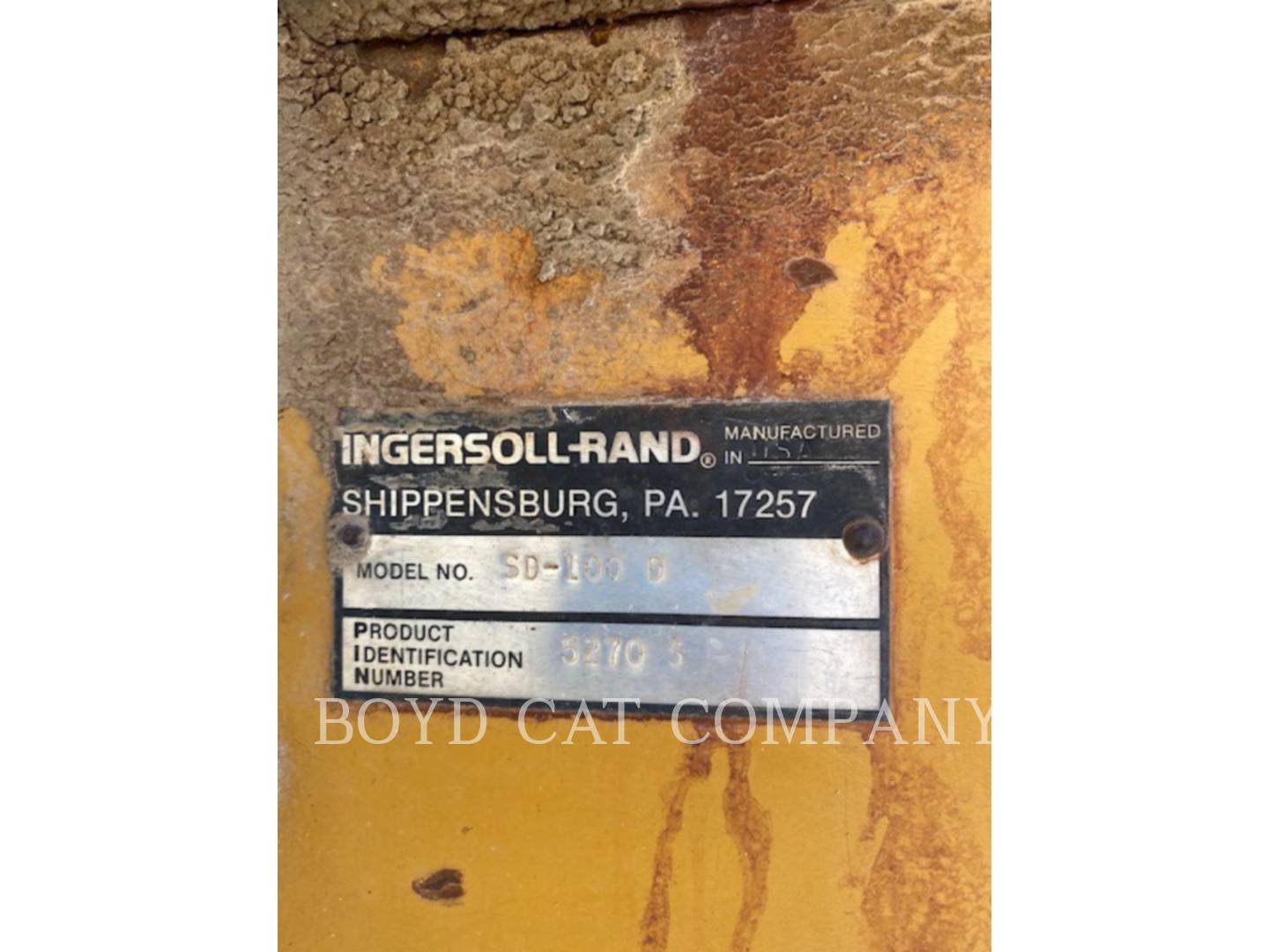 1986 Ingersoll-Rand SD100D Misc