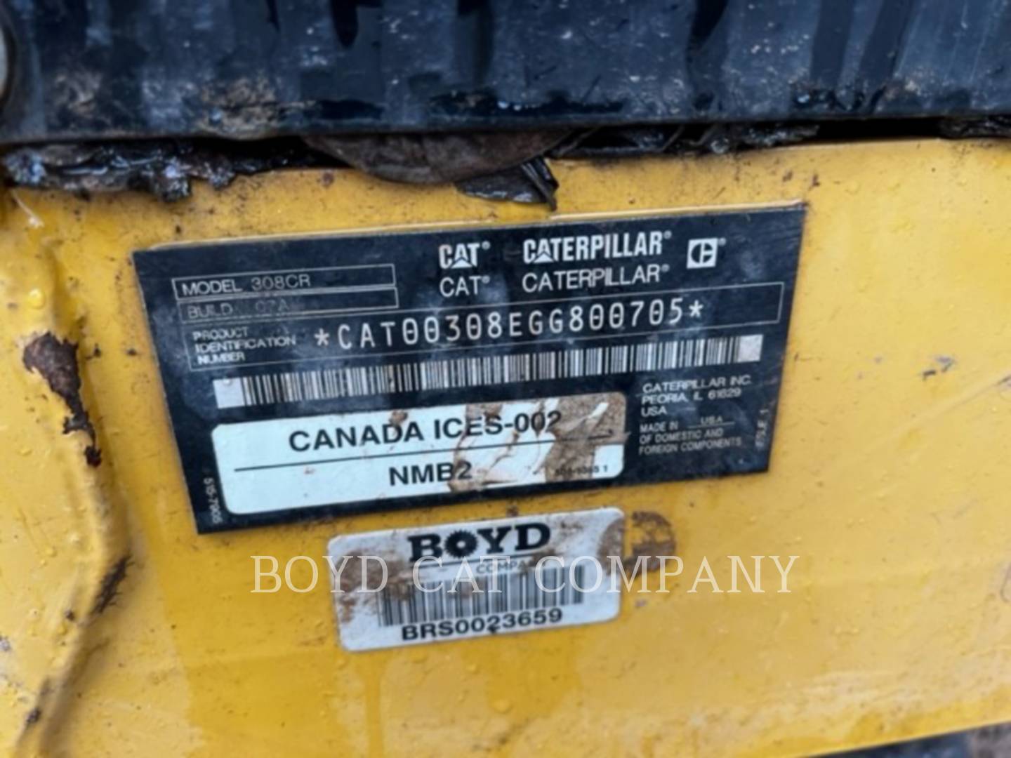 2019 Caterpillar 308-07CR Excavator