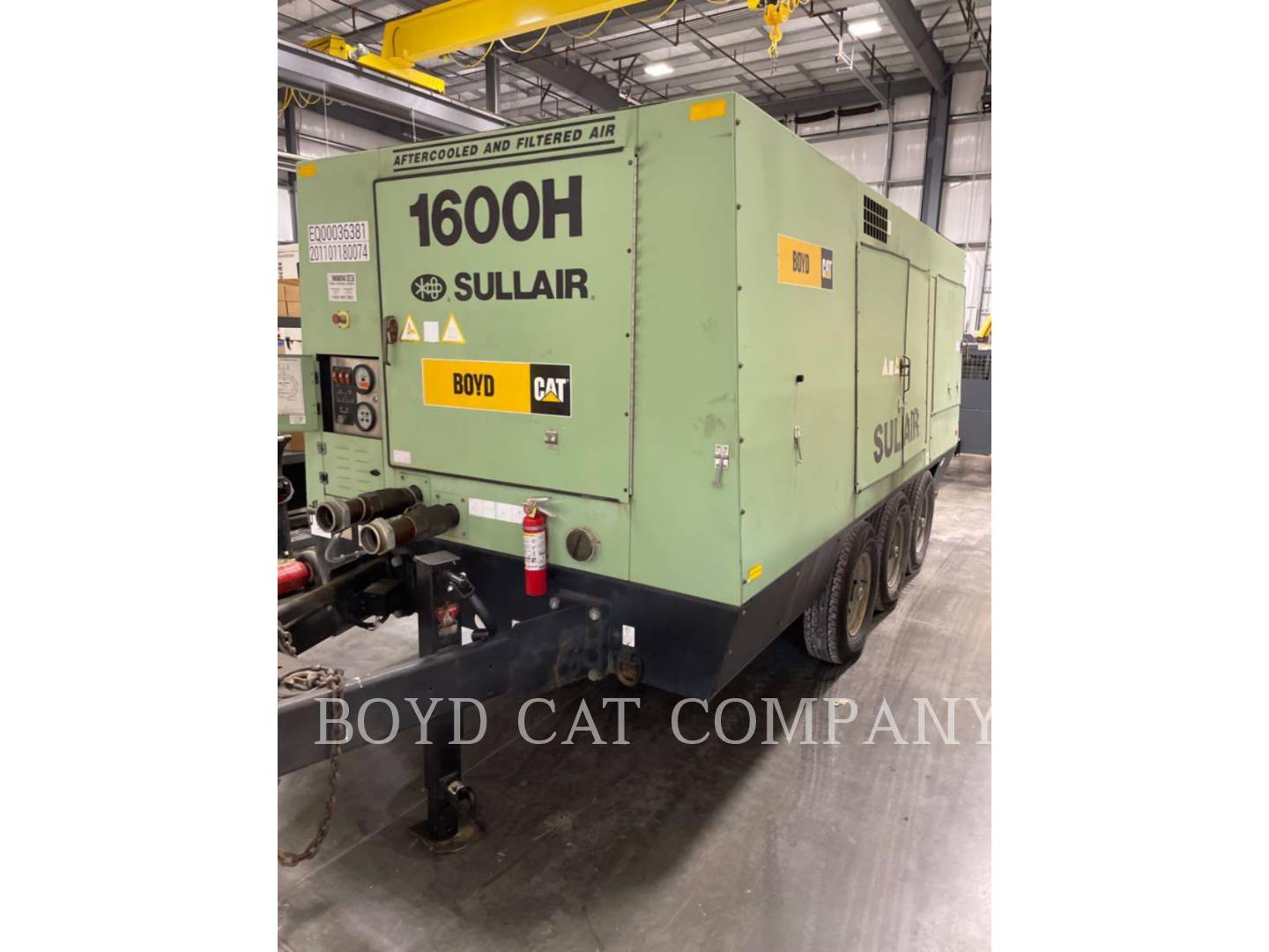 2011 Sullair 1600HAF S83 Air Compressor