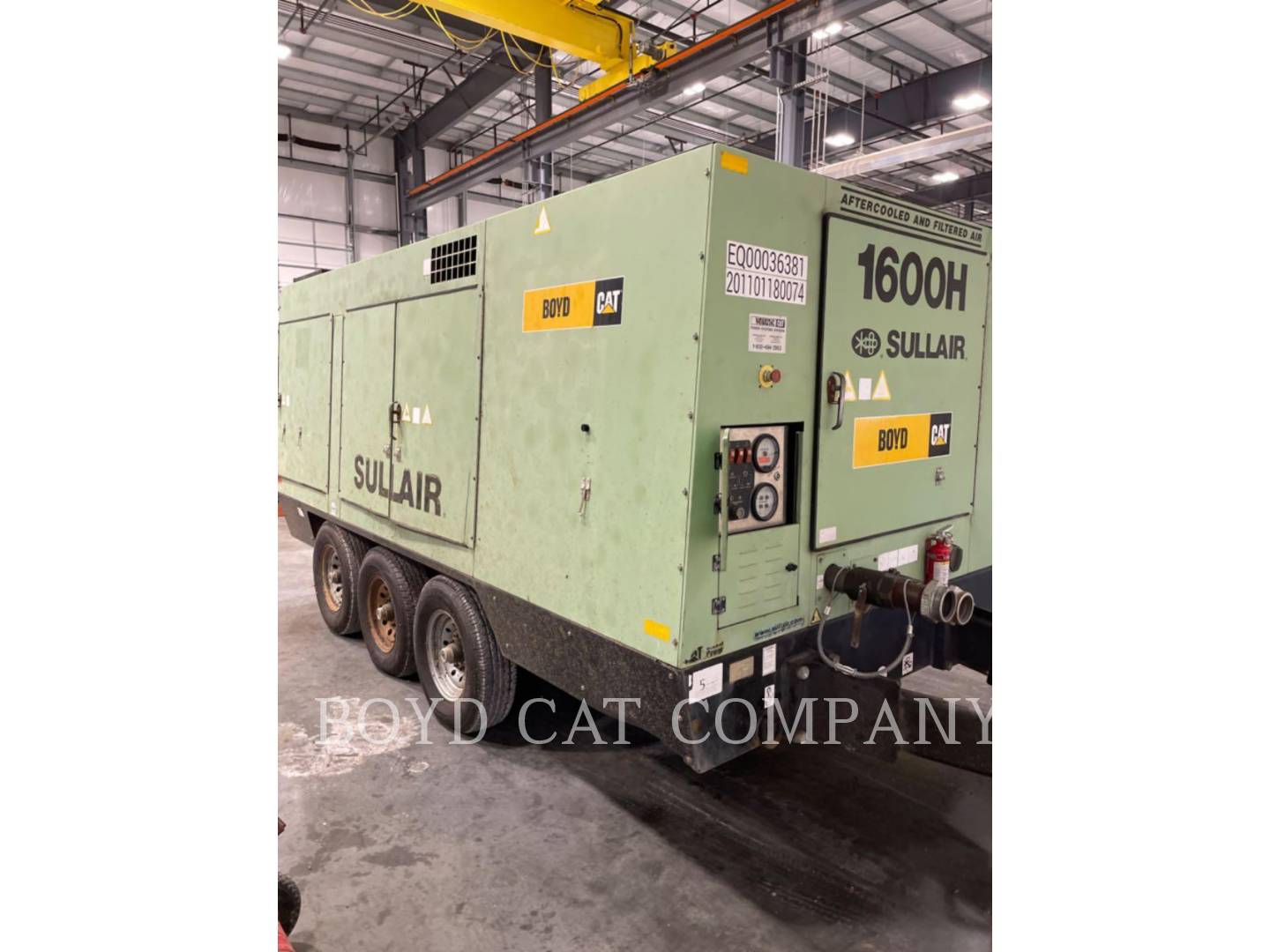 2011 Sullair 1600HAF S83 Air Compressor