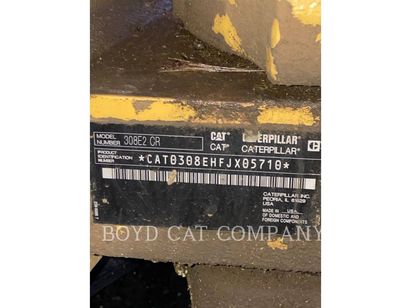 2016 Caterpillar 308E2CRSB Excavator