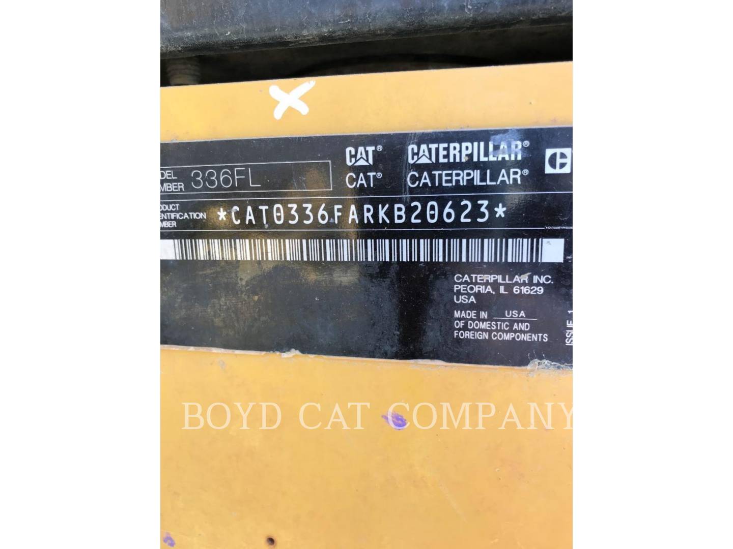 2018 Caterpillar 336FL Excavator