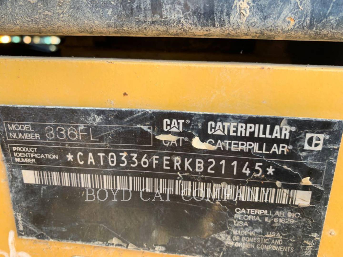 2018 Caterpillar 336FL Excavator