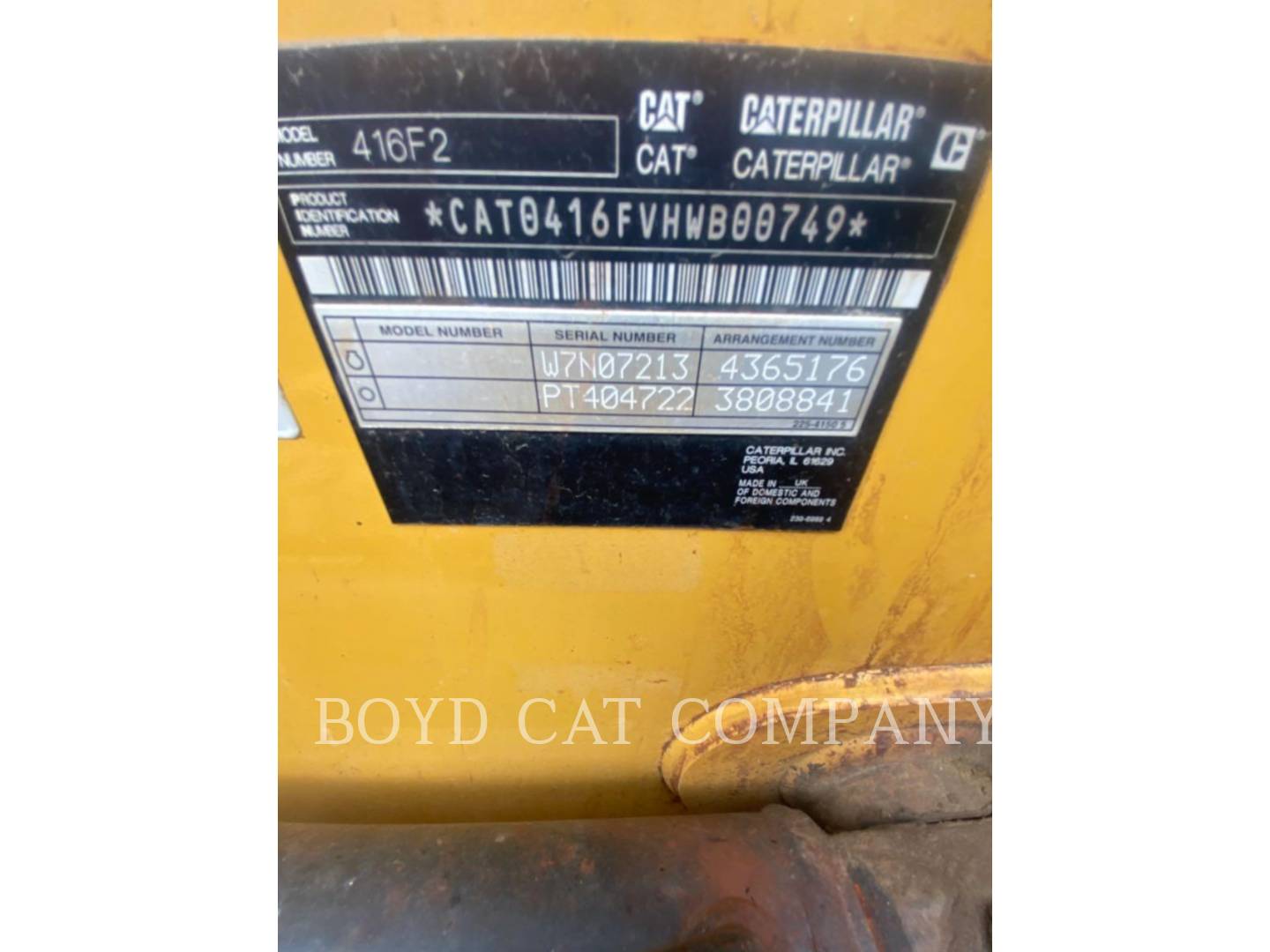 2016 Caterpillar 416F2ST Tractor Loader Backhoe