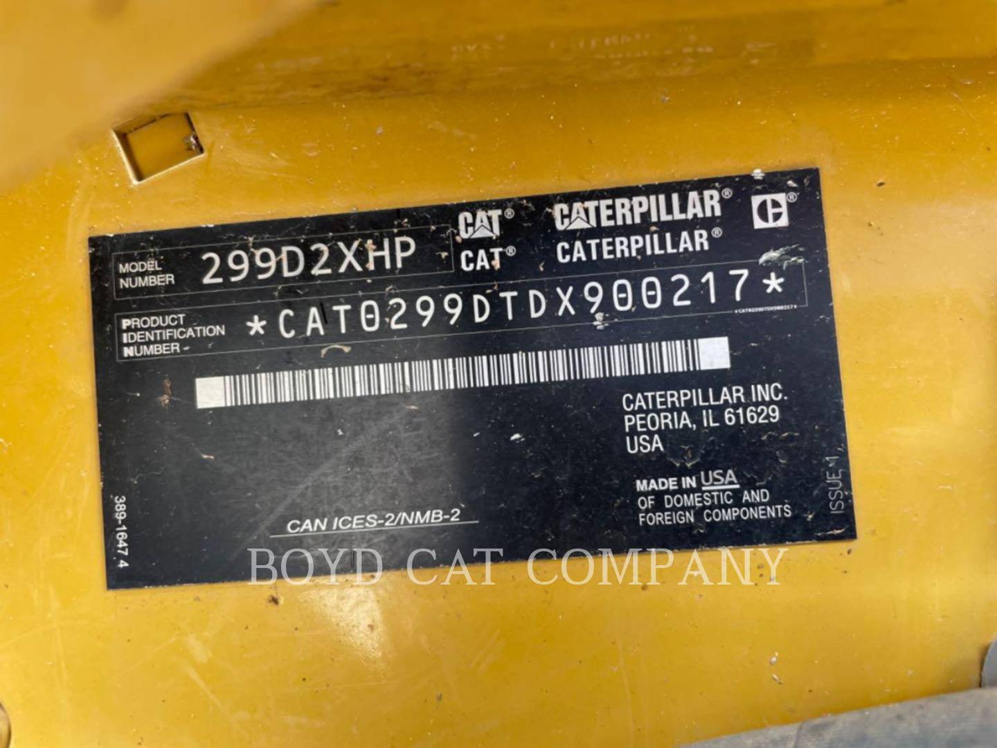 2019 Caterpillar 299D2 Compact Track Loader