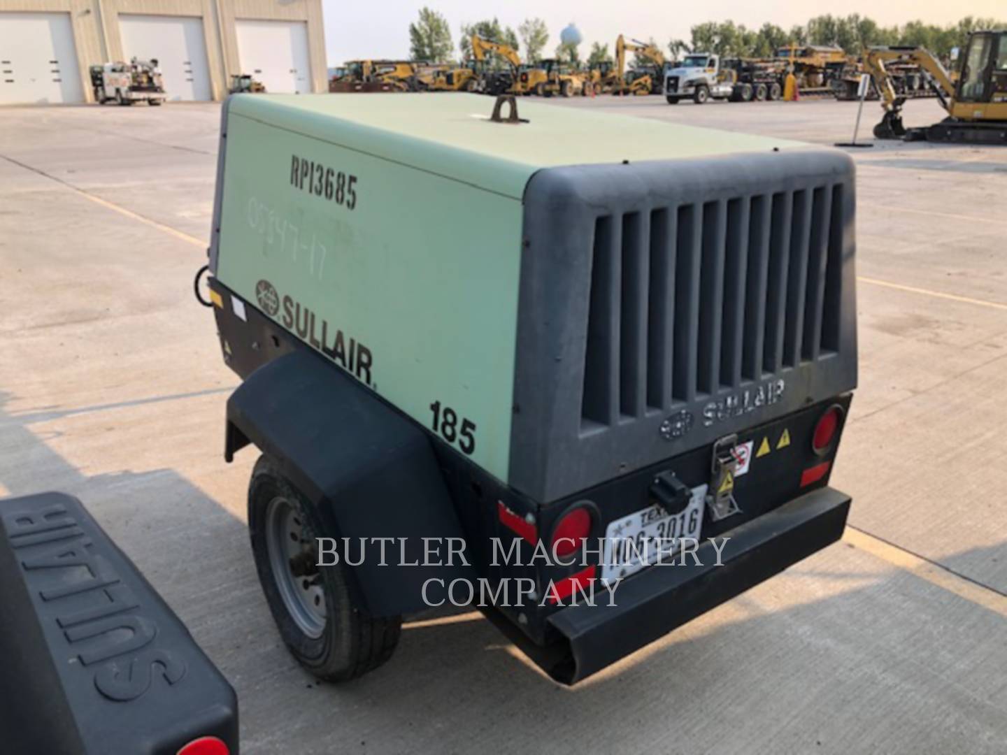 2014 Sullair 185 CFM COMPRESSOR Air Compressor