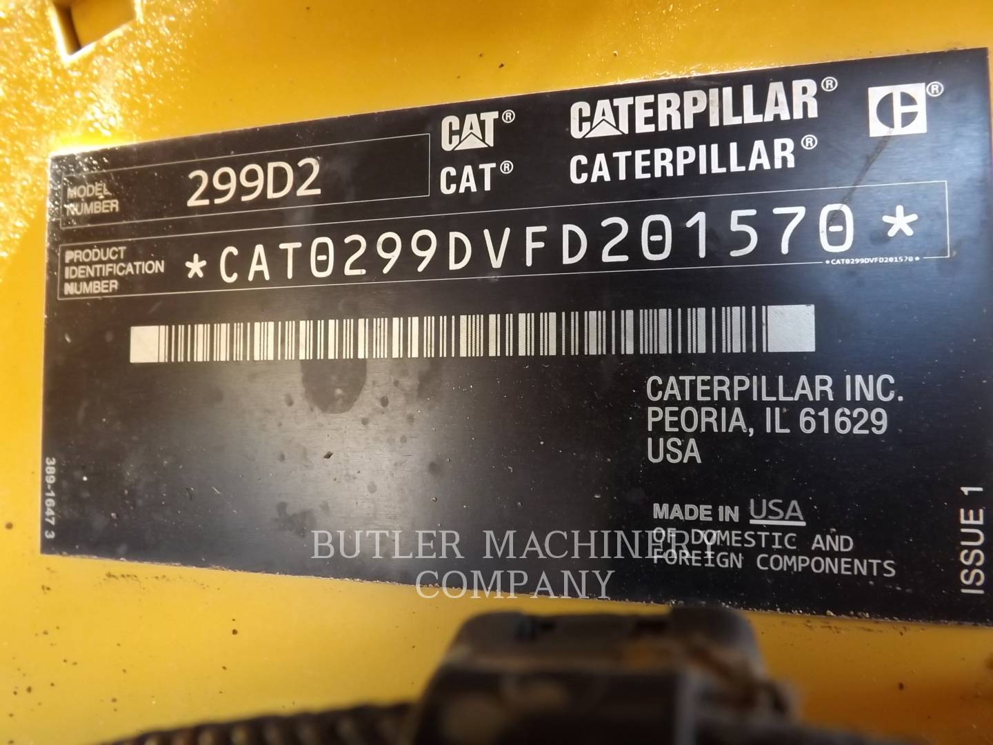 2016 Caterpillar 299D2 Skid Steer Loader