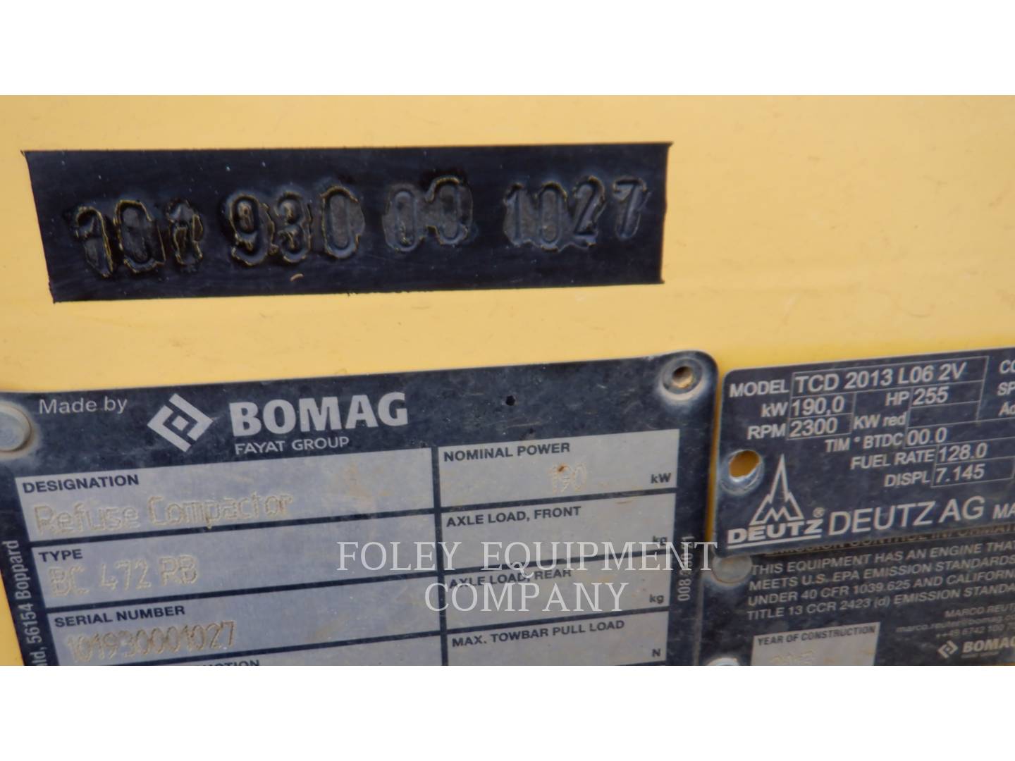 2013 Bomag BC472RB Compactor