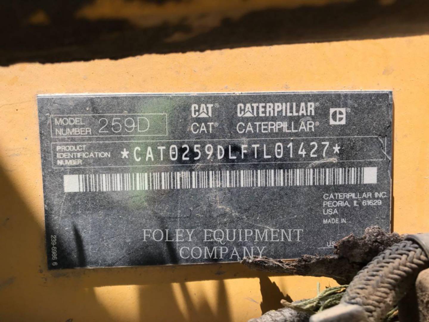 2014 Caterpillar 259DSTD2CA Skid Steer Loader