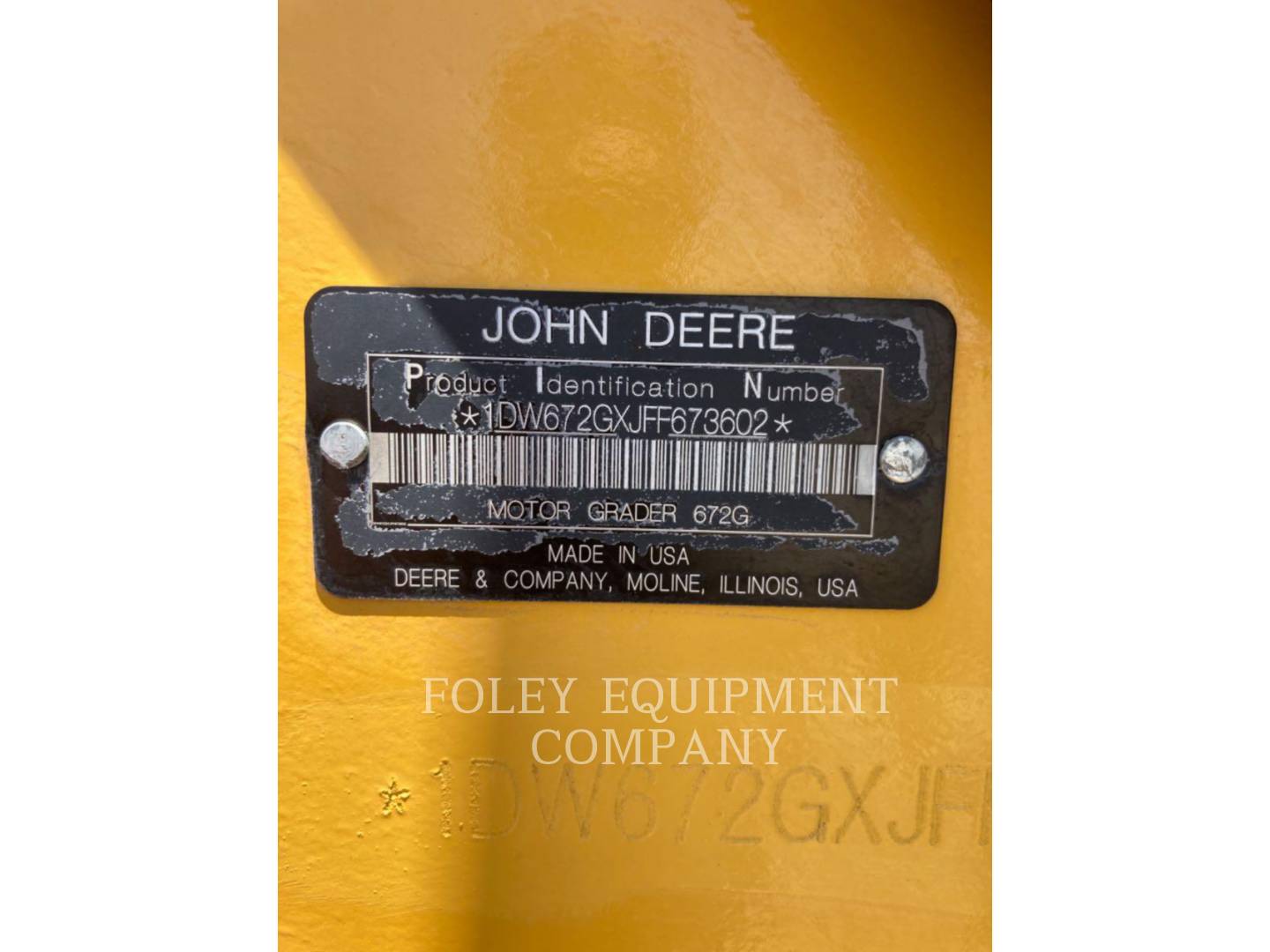 John Deere 672G Grader - Road