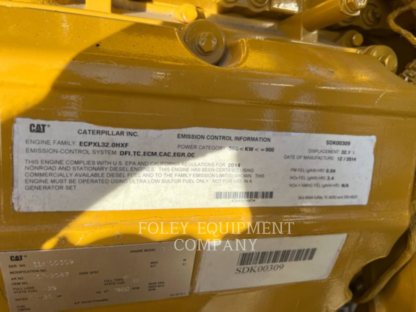 2015 Caterpillar C32IN Engine