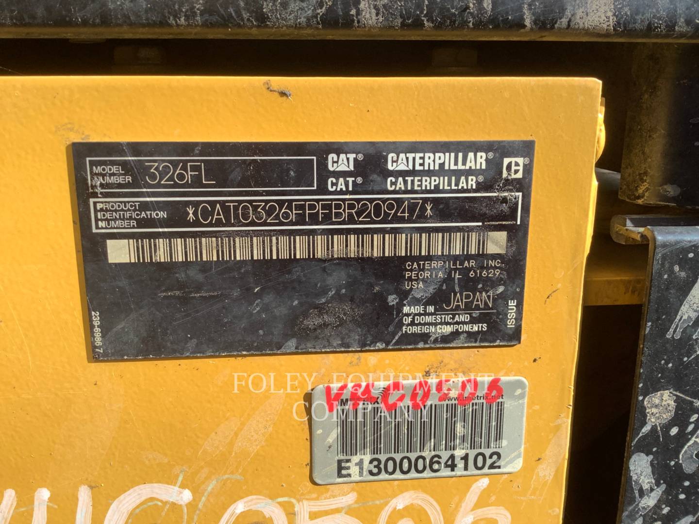 2019 Caterpillar 326FLLR Excavator