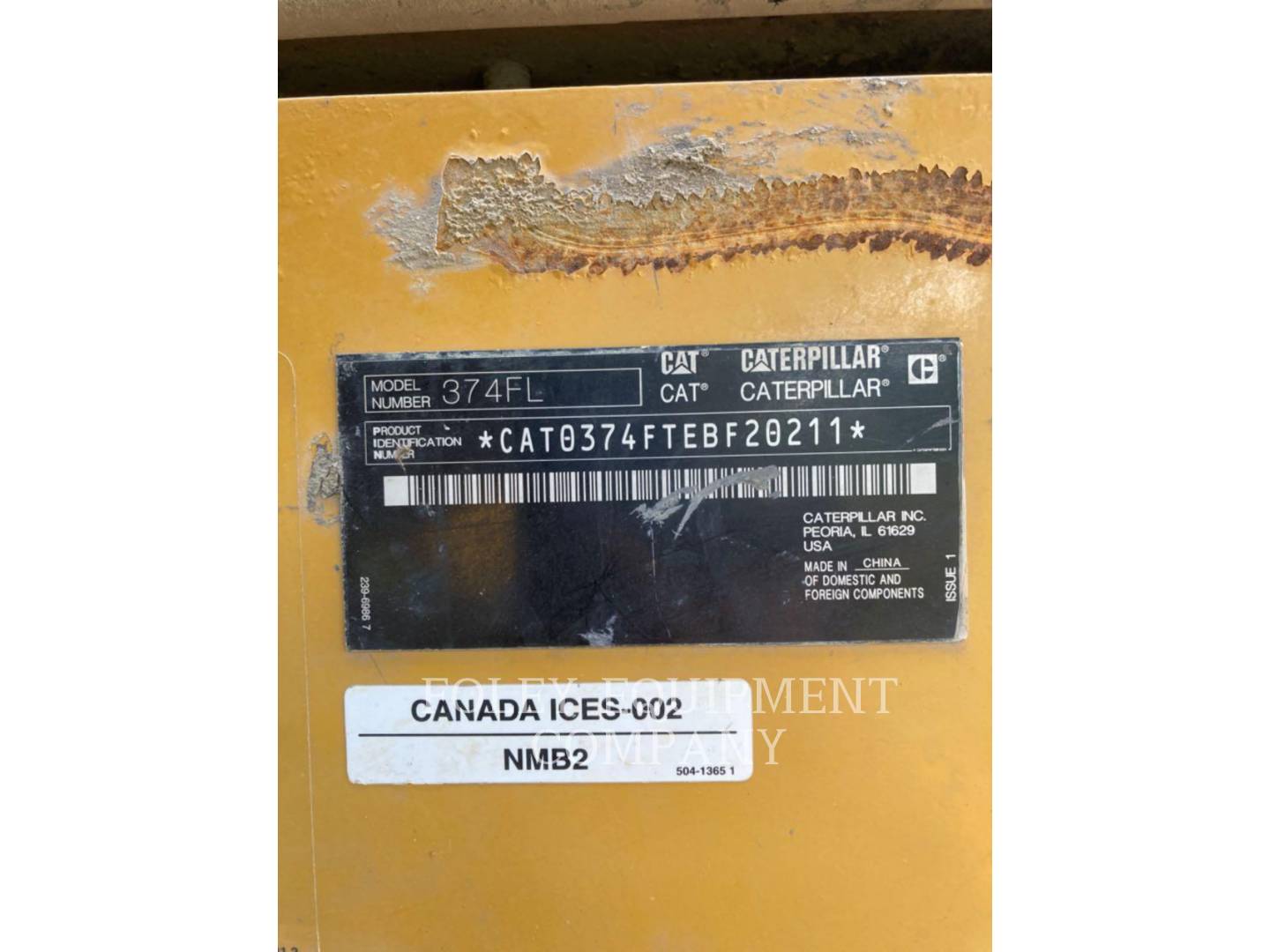 2019 Caterpillar 374FL15 Excavator