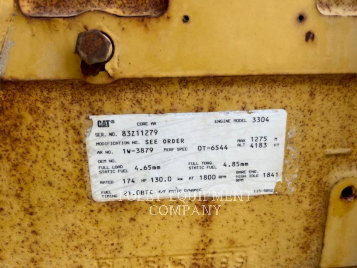 1999 Caterpillar 3304B Generator