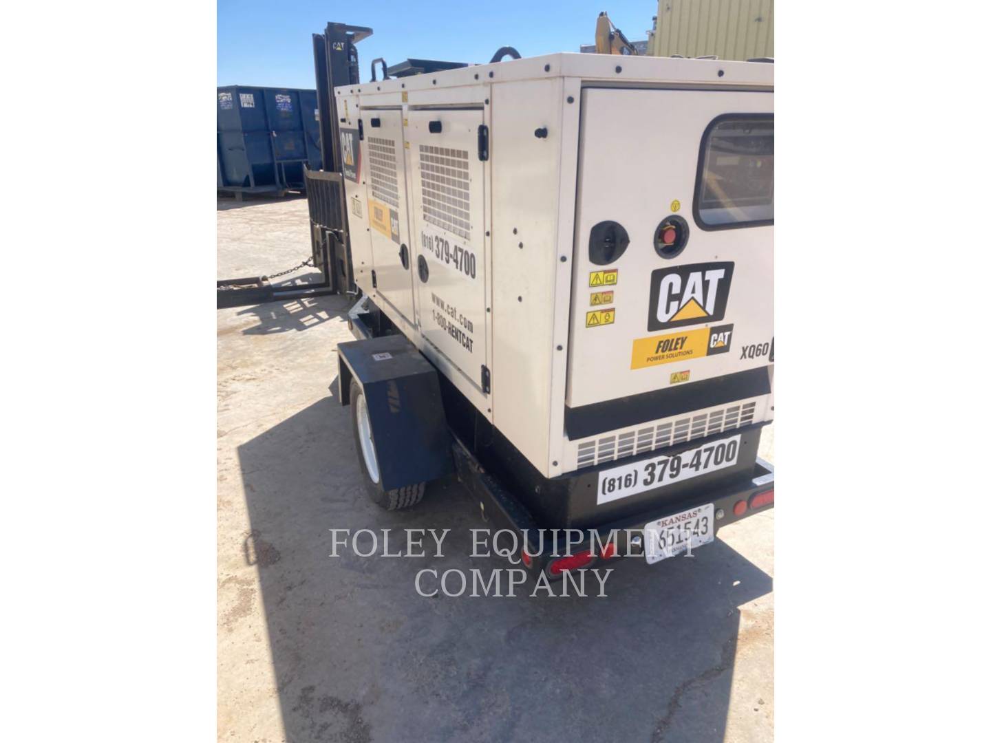 2018 Caterpillar XQ60KVA Generator