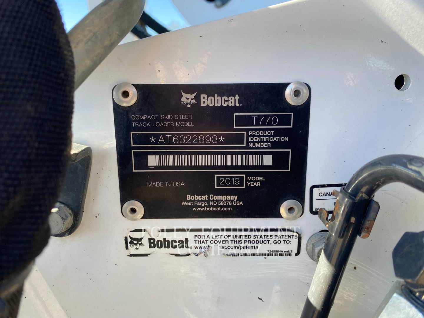 2019 Bobcat T770 Skid Steer Loader