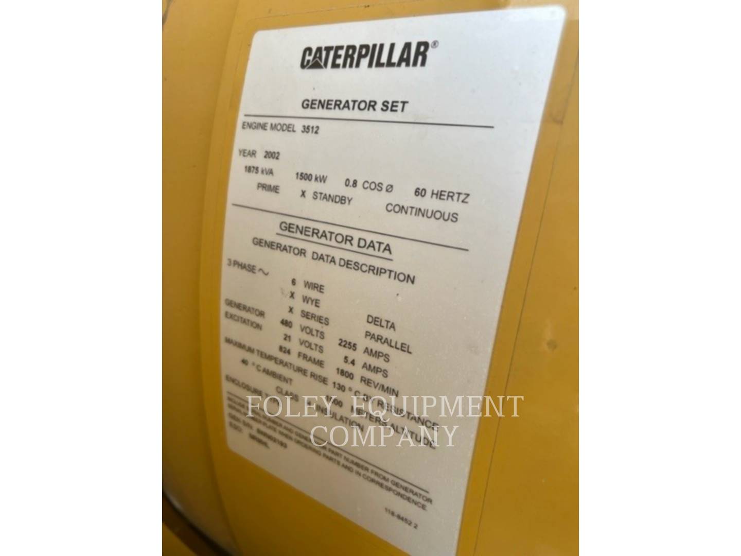 2003 Caterpillar 3512B Engine