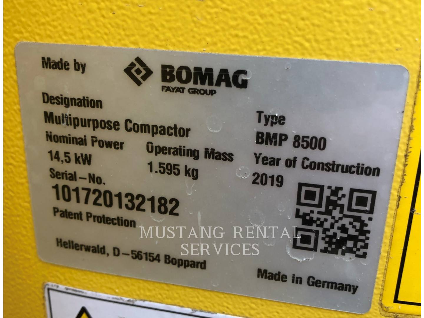 2019 Bomag BMP8500 Trencher