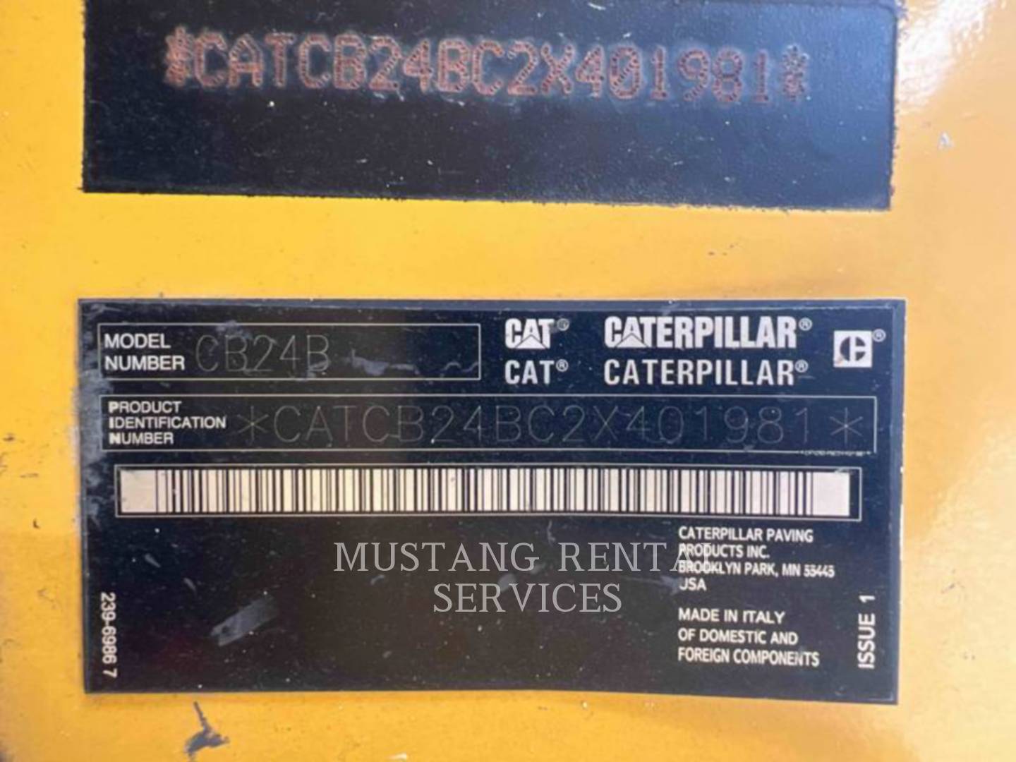 2019 Caterpillar CB24B Vibratory Double