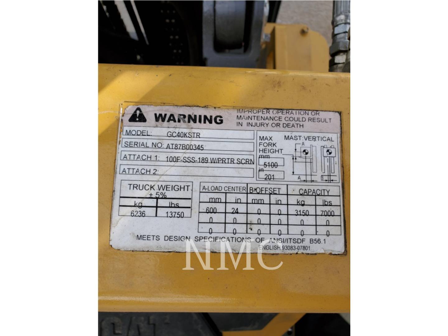 2014 Caterpillar GC40K5LP_MC Forklift