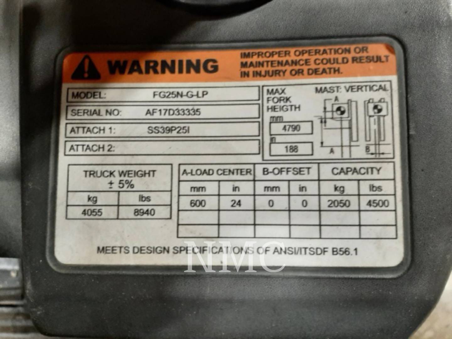 2013 Mitsubishi FG25N_MT Forklift