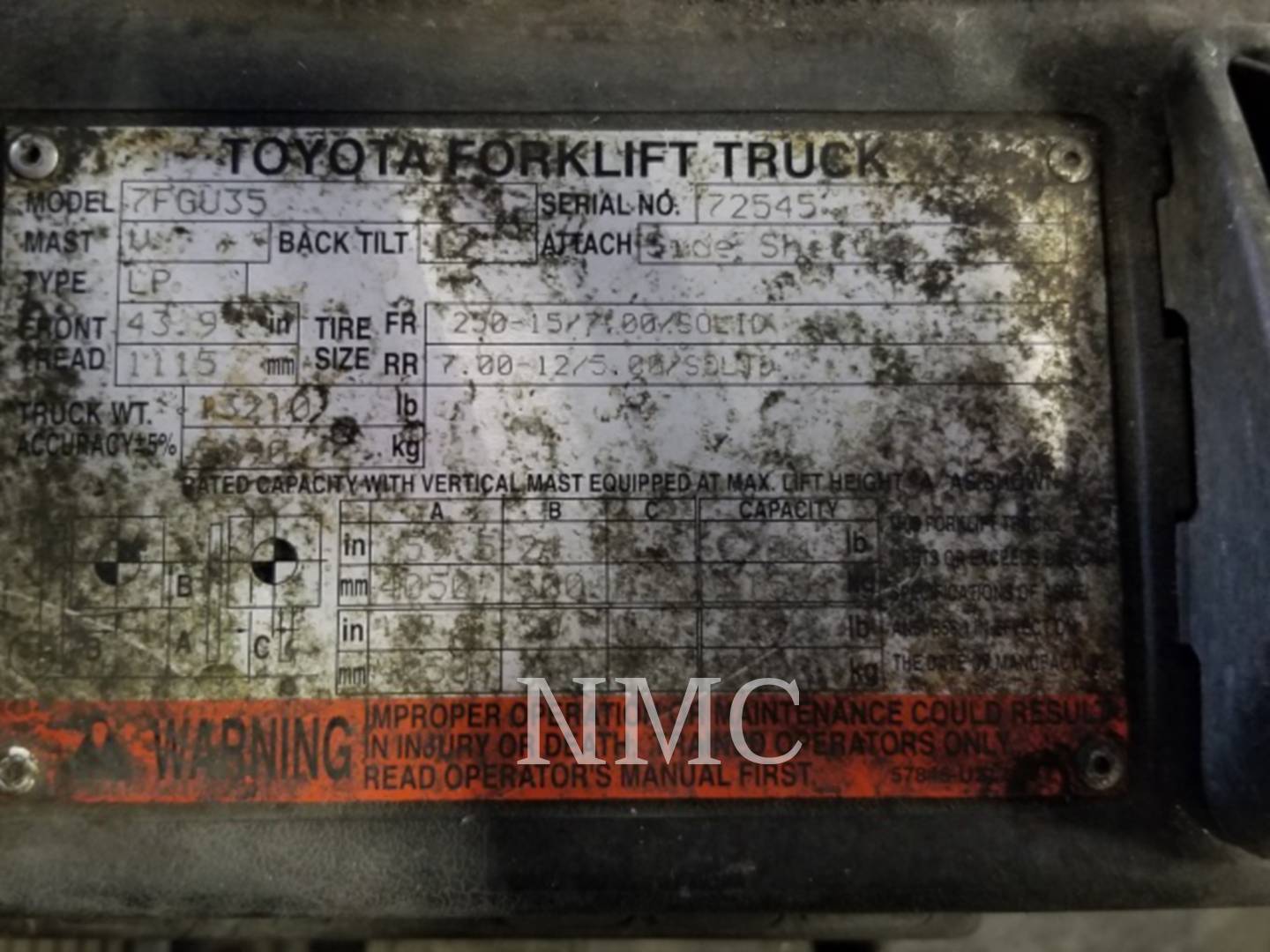 2013 Toyota 7FGU35_TO Forklift