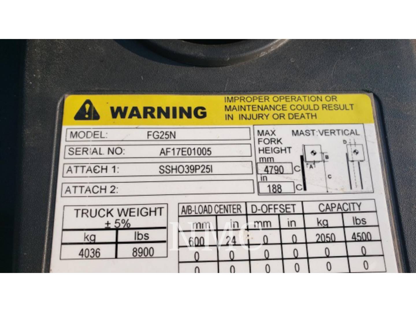 2016 Mitsubishi FG25N5_MT Forklift