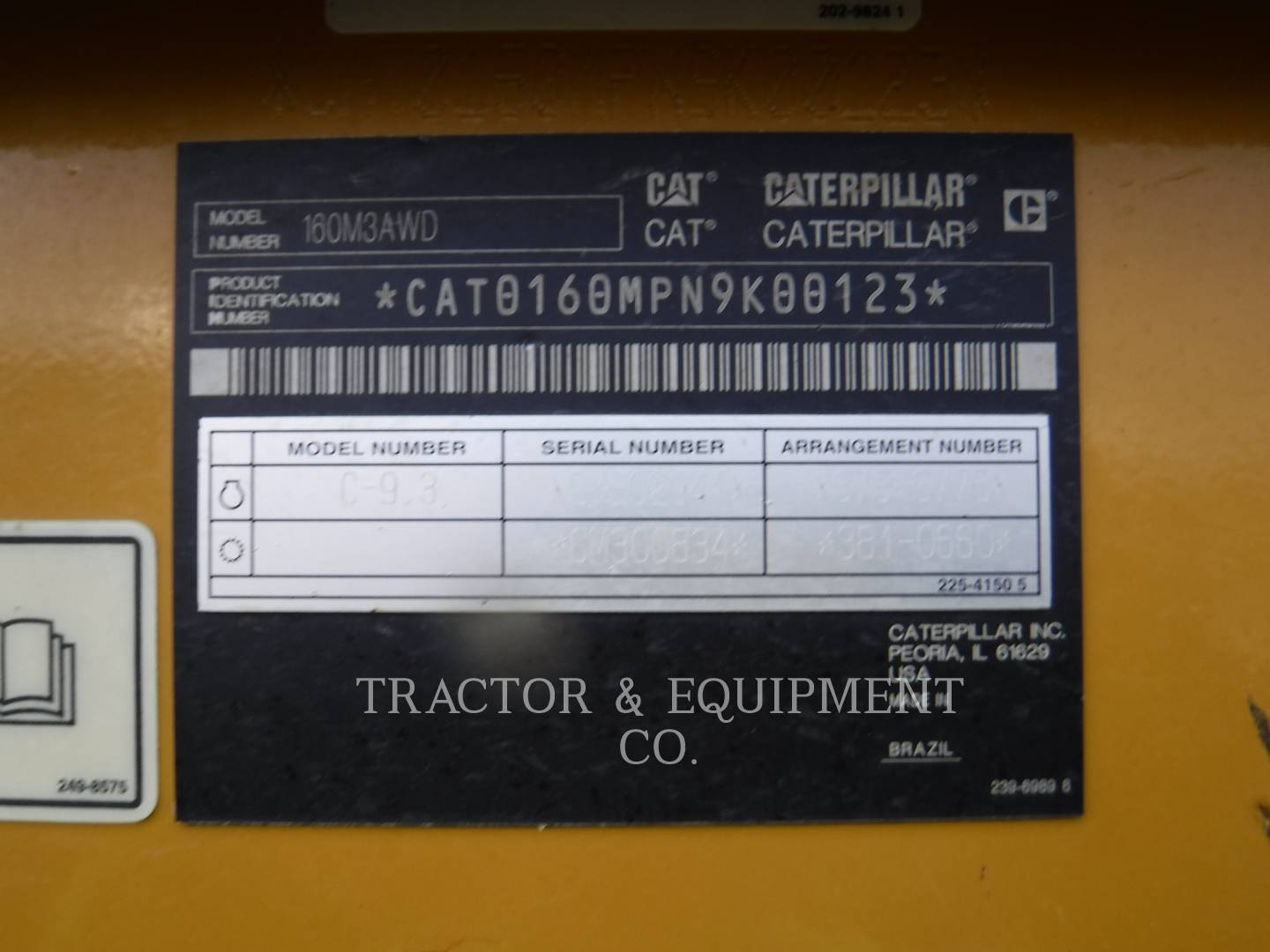 2015 Caterpillar 160M3 AWD Grader - Road