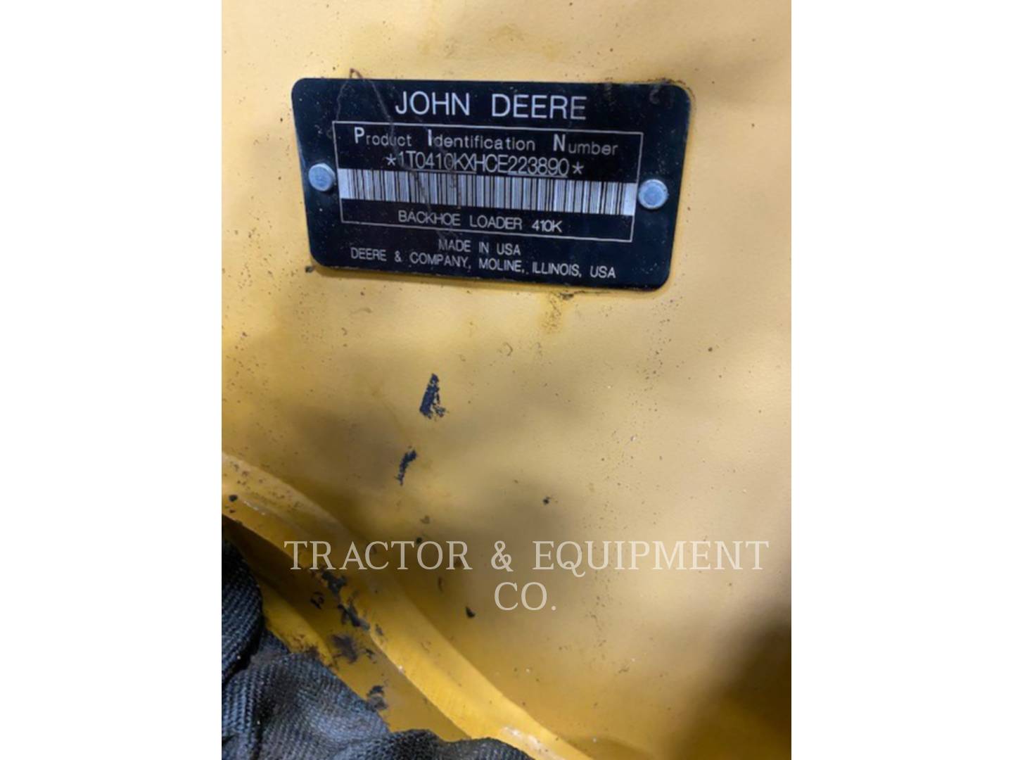 2014 John Deere 410K Tractor Loader Backhoe