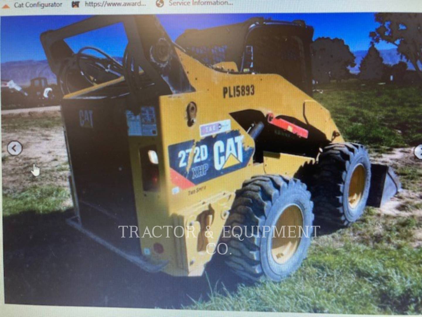 2012 Caterpillar 272D XHPCB Skid Steer Loader