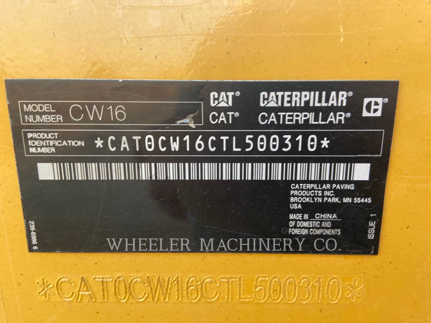 2018 Caterpillar CW16 Compactor